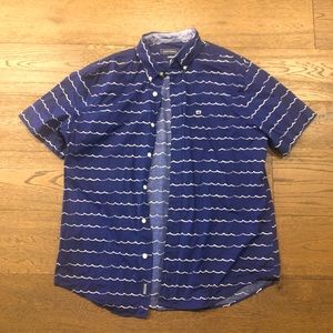 A Crown And Ivy Blue Waves Shirt.